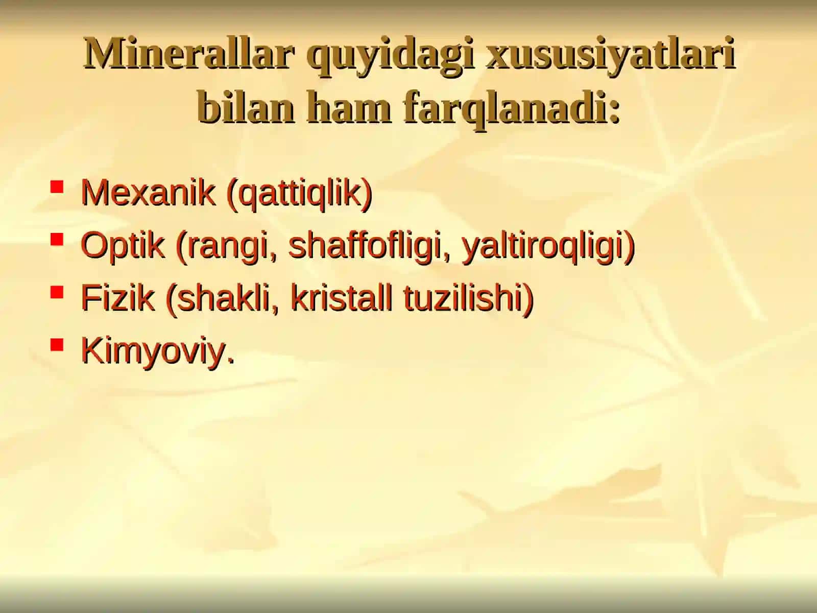 Minerallar 4