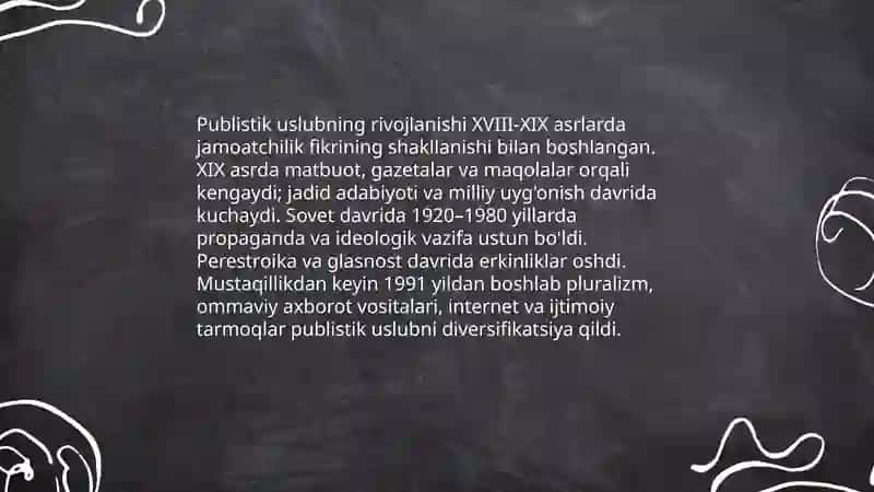 Publistik uslub haqida 4