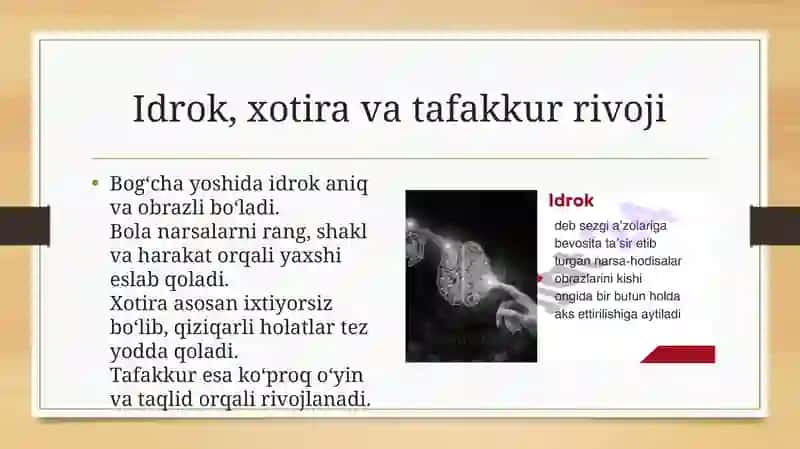 Bog'cha yoshidagi bolalarning kattalari mehnatiga tasiri 4