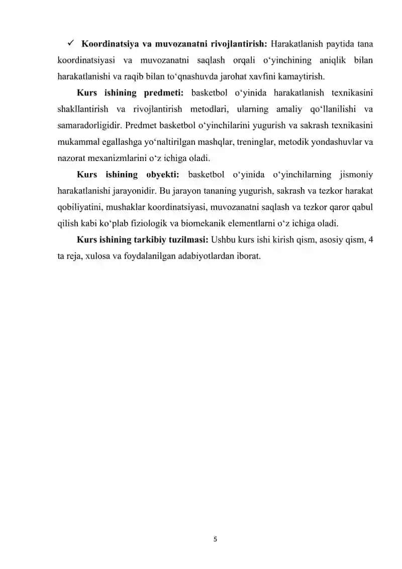 Basketbol o‘yinida harakatlanish (yugurish, sakrash) texnikasini o‘rgatish 4