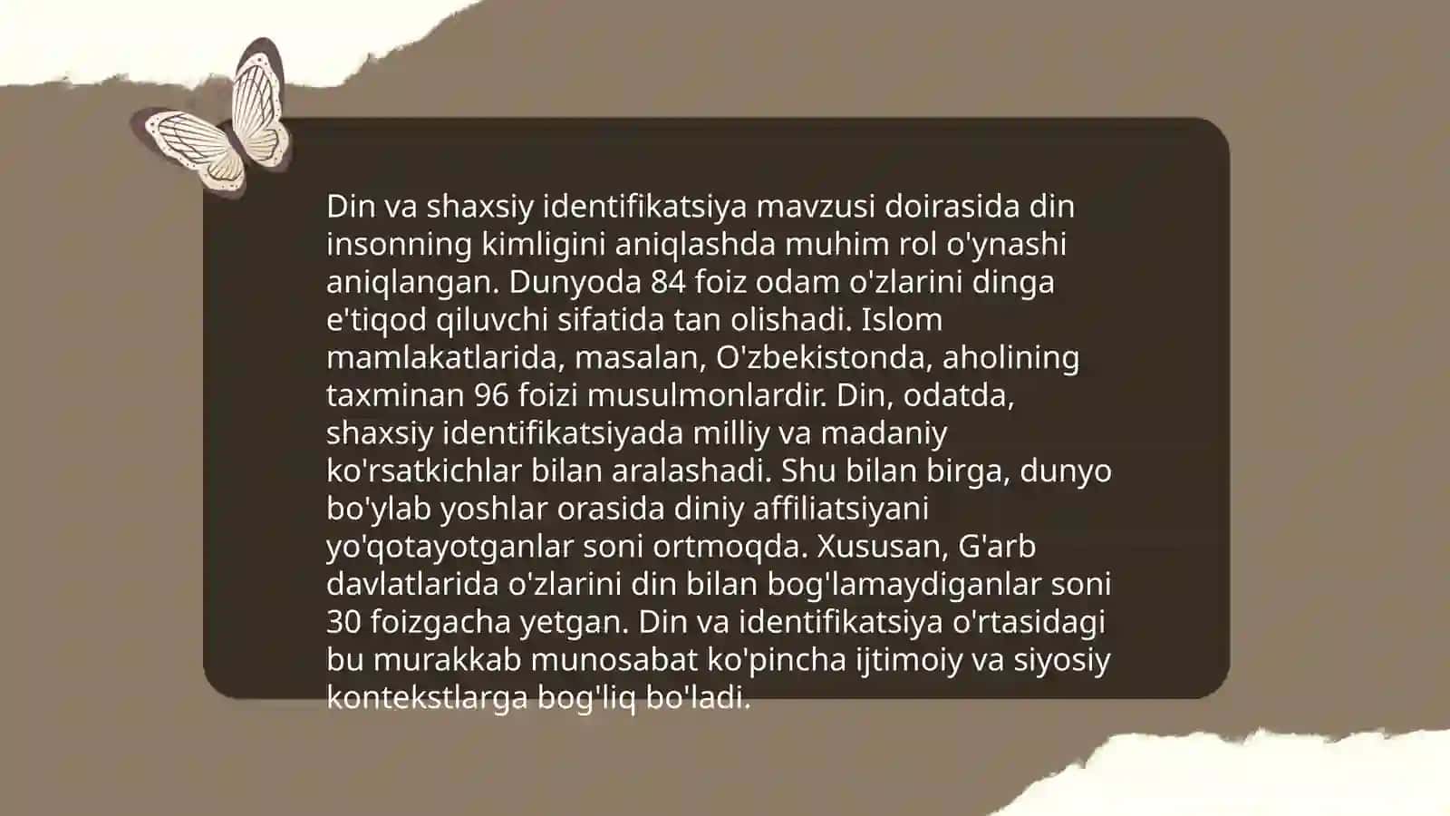 Dindor kishining ehtiyojlari va xulq-atvor motivlari 4