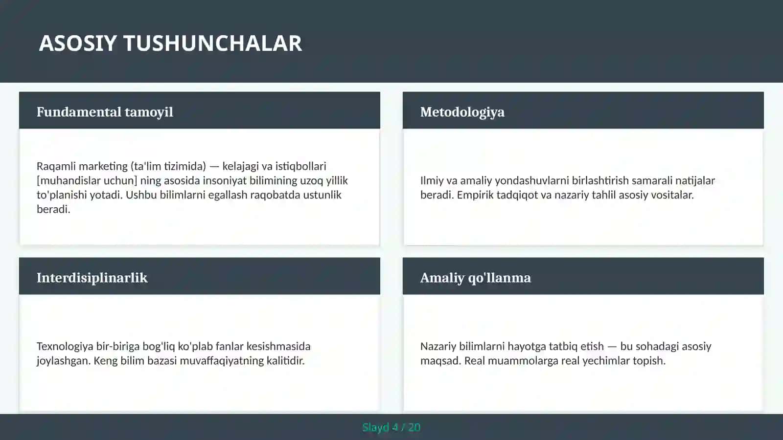 Raqamli marketing (ta'lim tizimida) — kelajagi va istiqbollari [muhandislar uchun] 4