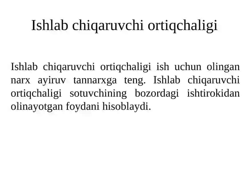 Ishlabchiqaruvchiortiqchaligi 4