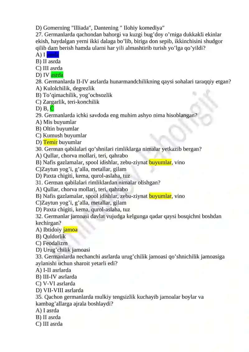 Jahon tarixi 3-semestr 4