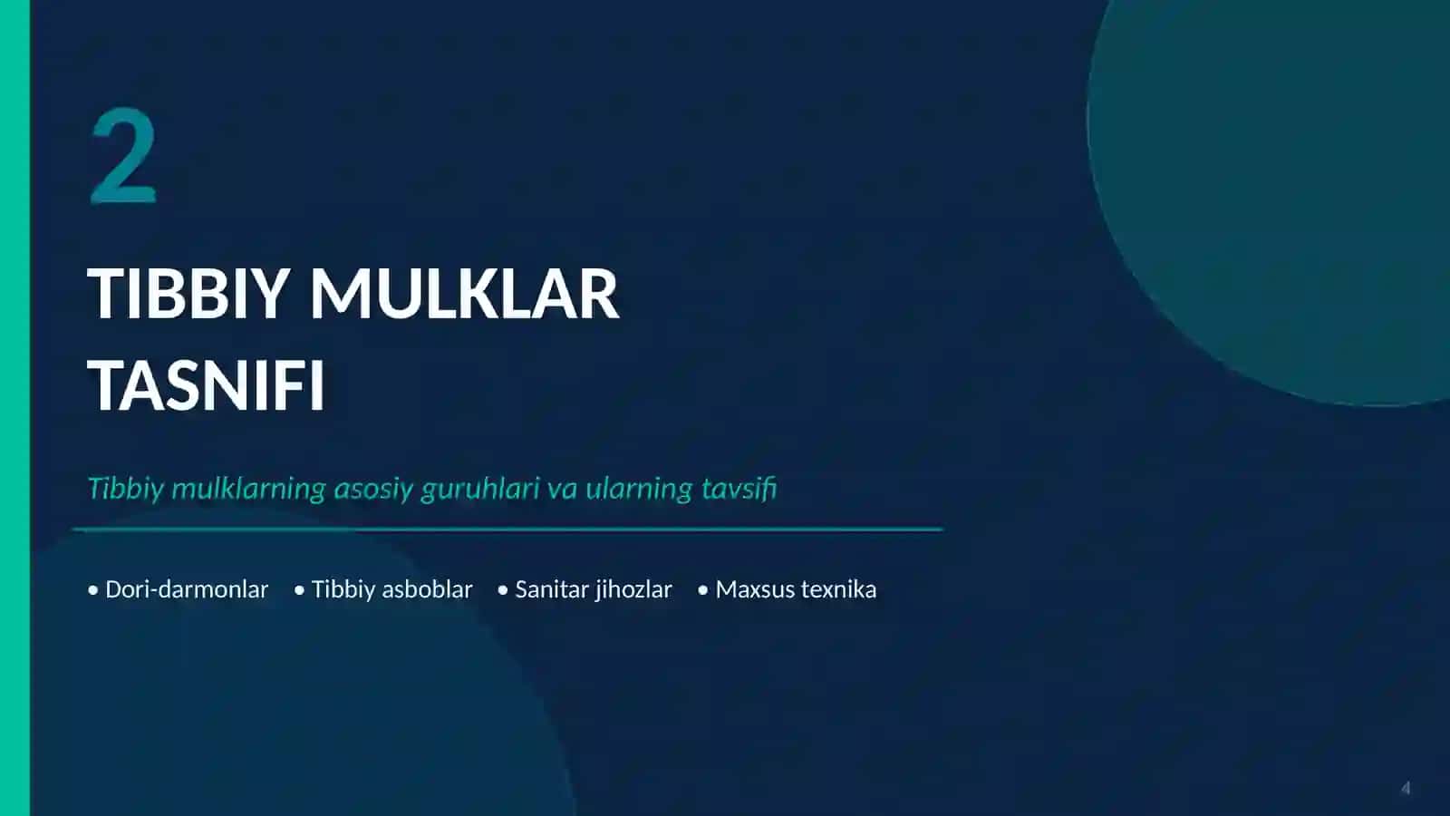 Fuqaro muxofazasi tibbiy xizmati tuzilmalarini tibbiy va boshqa mulklar

bilan taminlash. 4