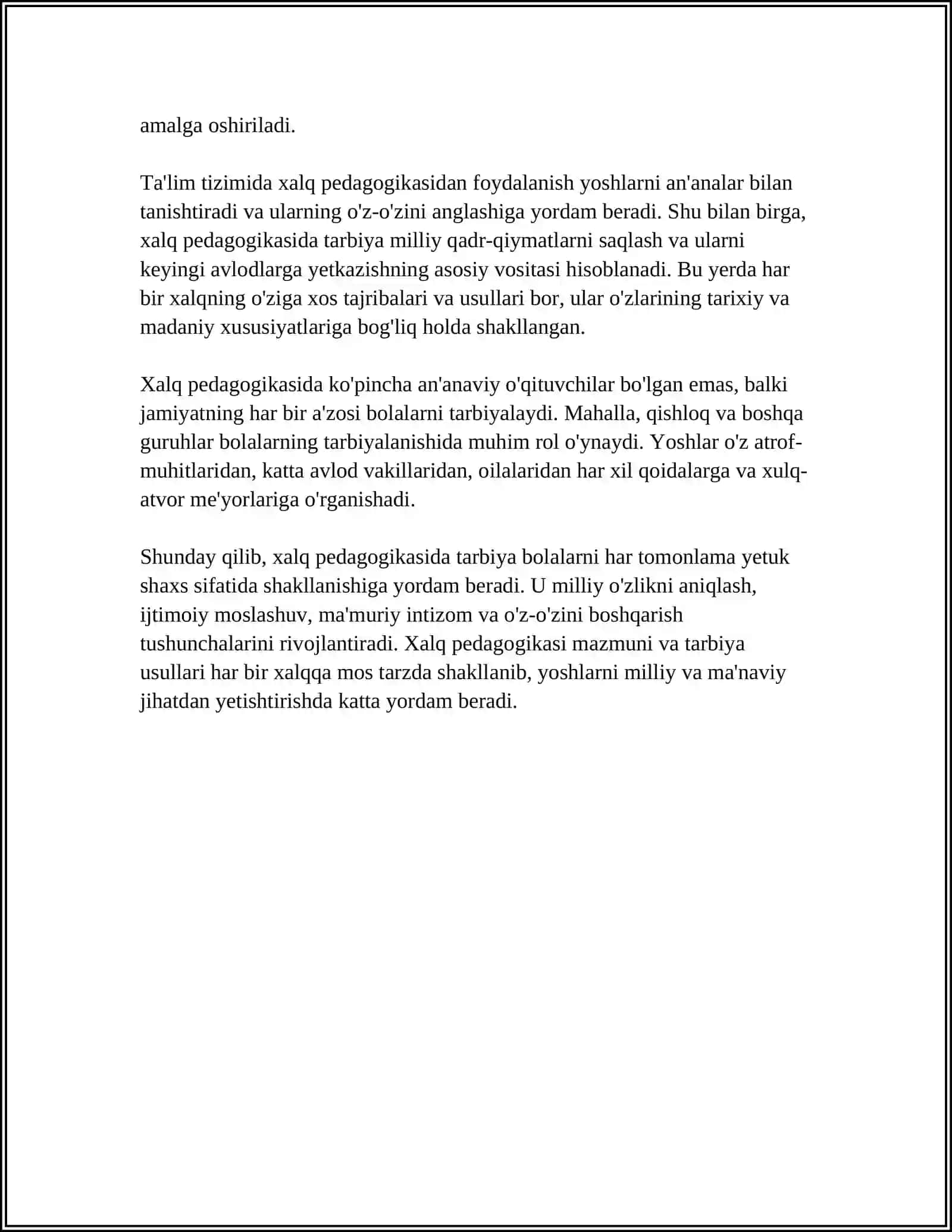 XALQ PEDAGOGIKASIDA MILLIY TARBIYA MAZMUNI 4