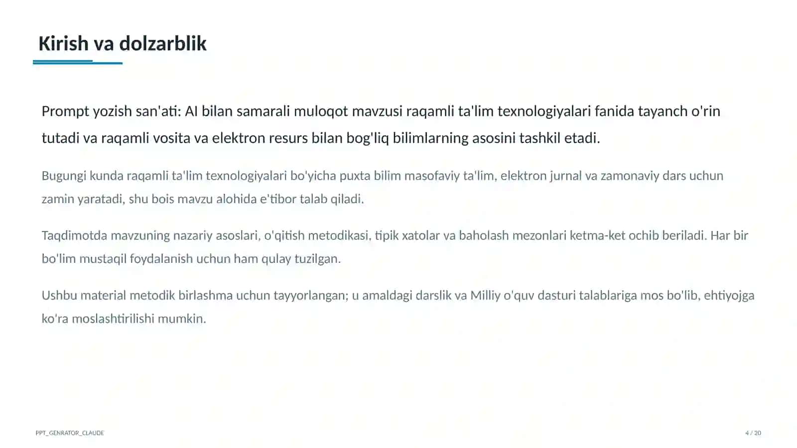 Prompt yozish san'ati: AI bilan samarali muloqot 4