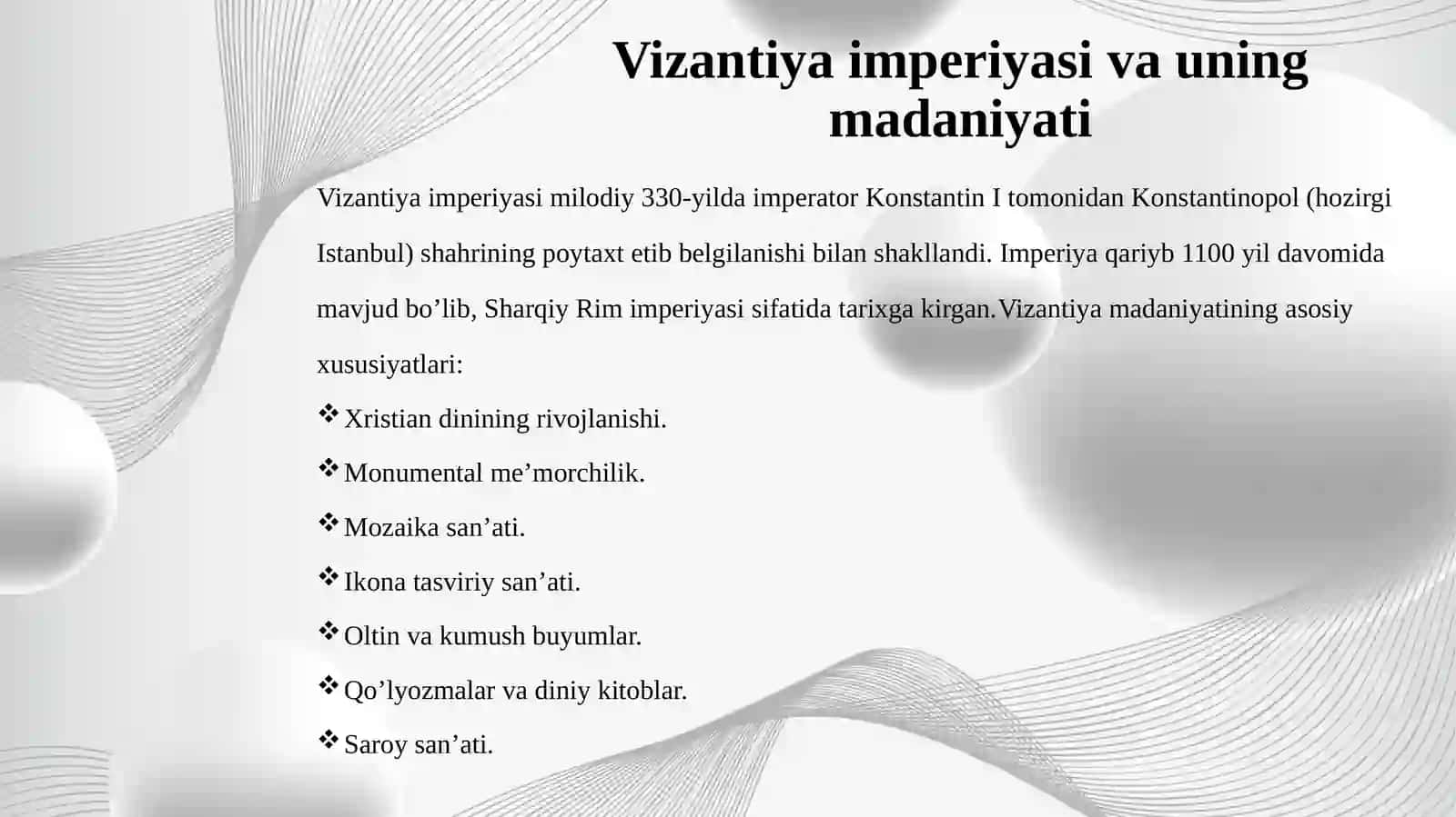 Vizantiya tarixiga oid muzeylar. 4
