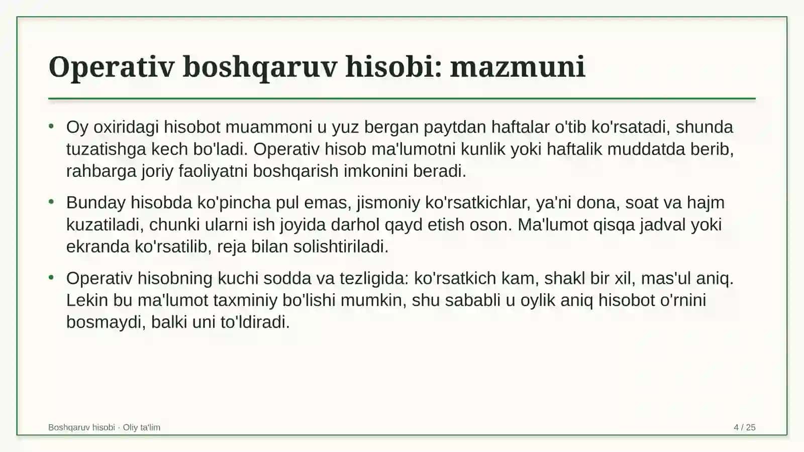 Mahalla fuqarolar yig'inlarida operativ boshqaruv hisobini yuritish 4