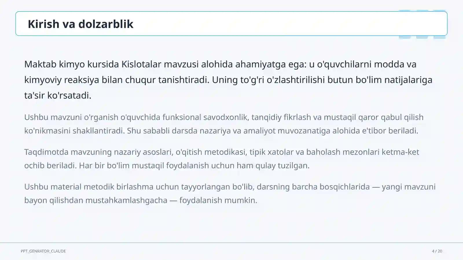 Kislotalar (8-sinf) 4