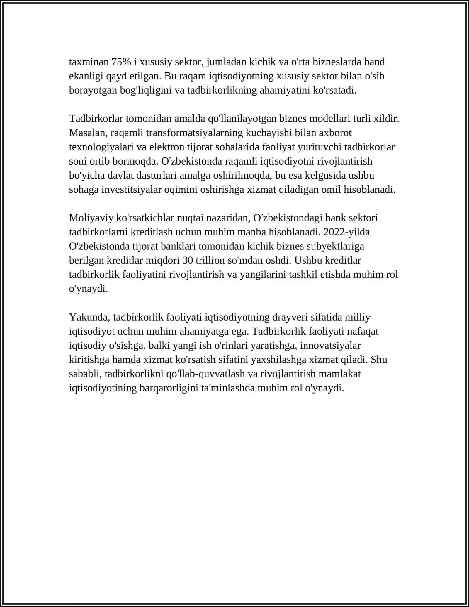 TADBIRKORLIK FAOLIYATI VA KAPITALNING DOIRAVIY AYLANISHI 4