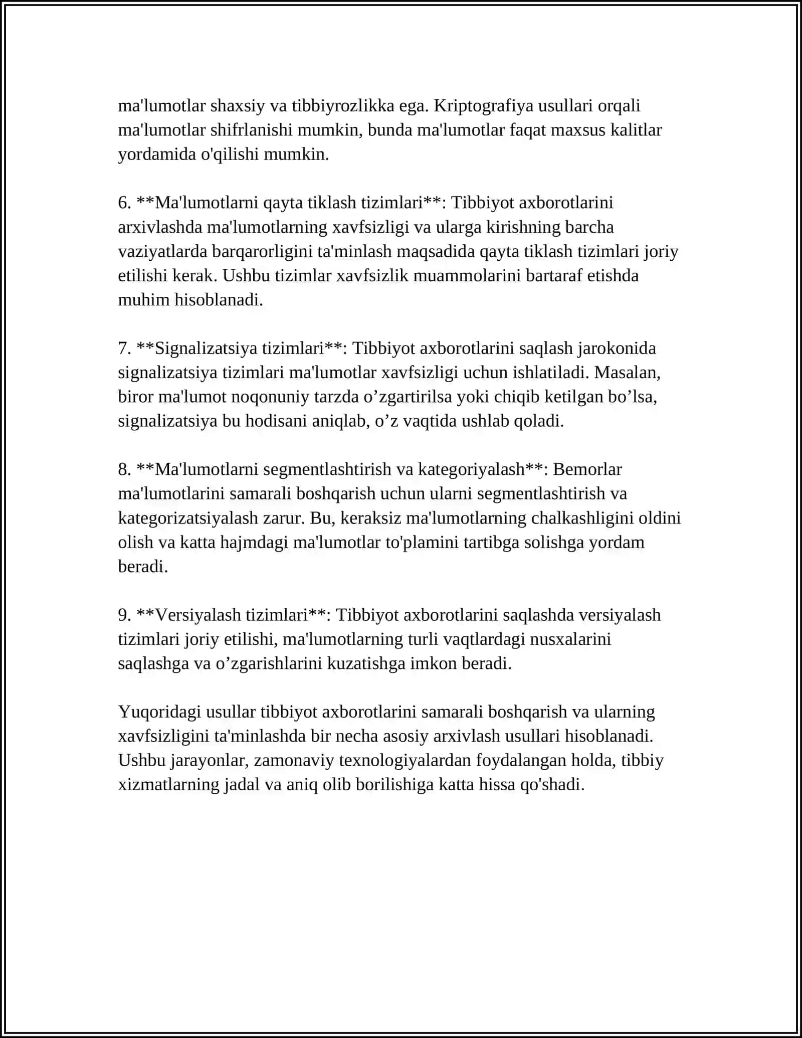 MED INVEST TEXNIKUMI TIBBIYOT AXBOROTLARINI ARXIVLASH 4