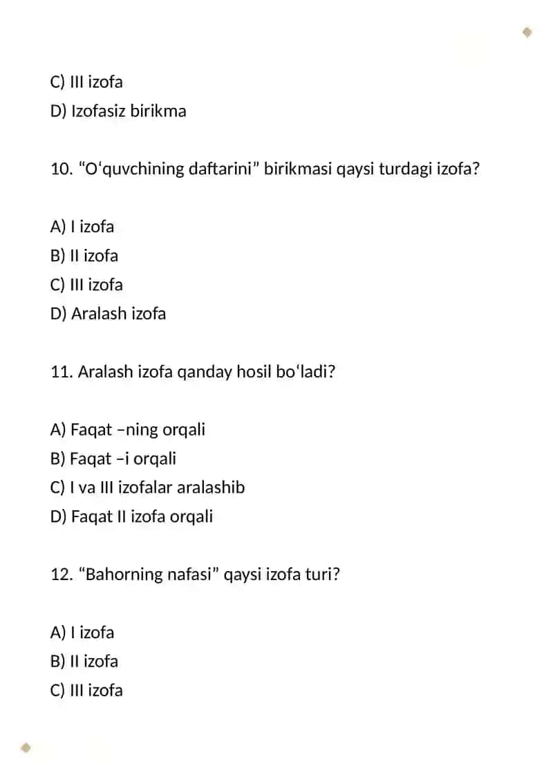 O'zbek tili va adabiyoti yo'nalishi 4-bosqich 4