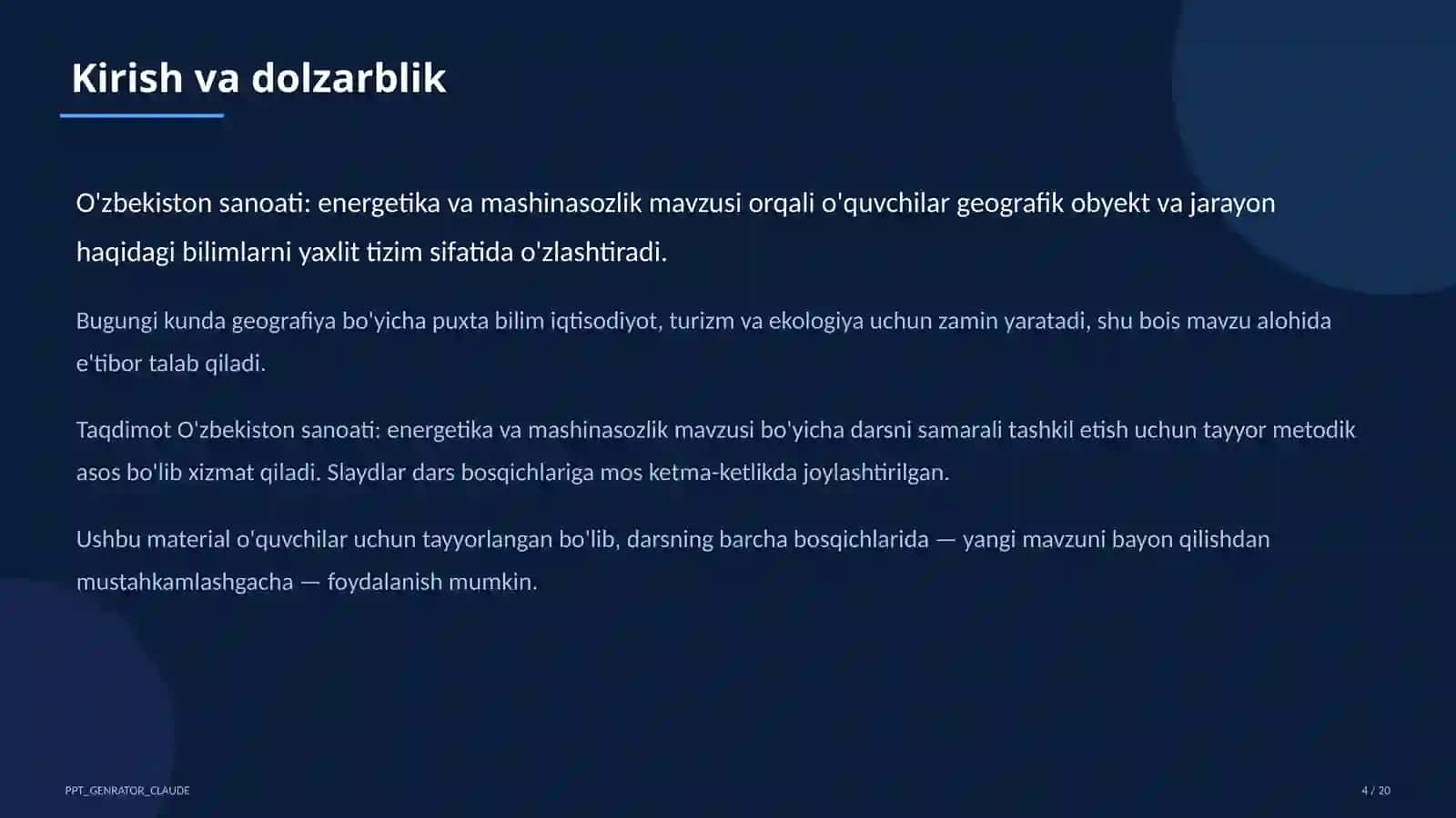 Geografiya (5–11) — o'quvchilar uchun 4