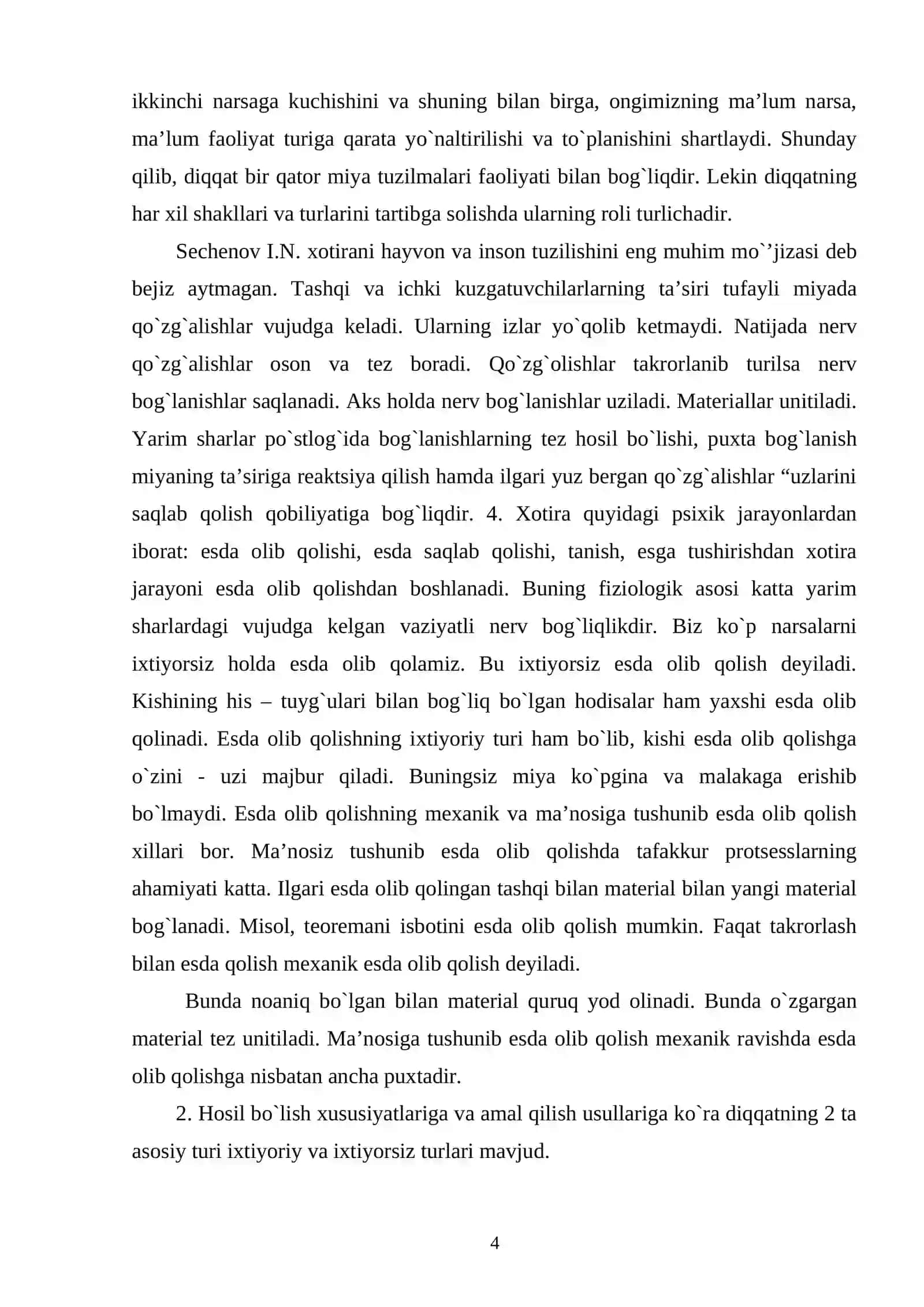 Diqqat va xotira psixologiyasi 4