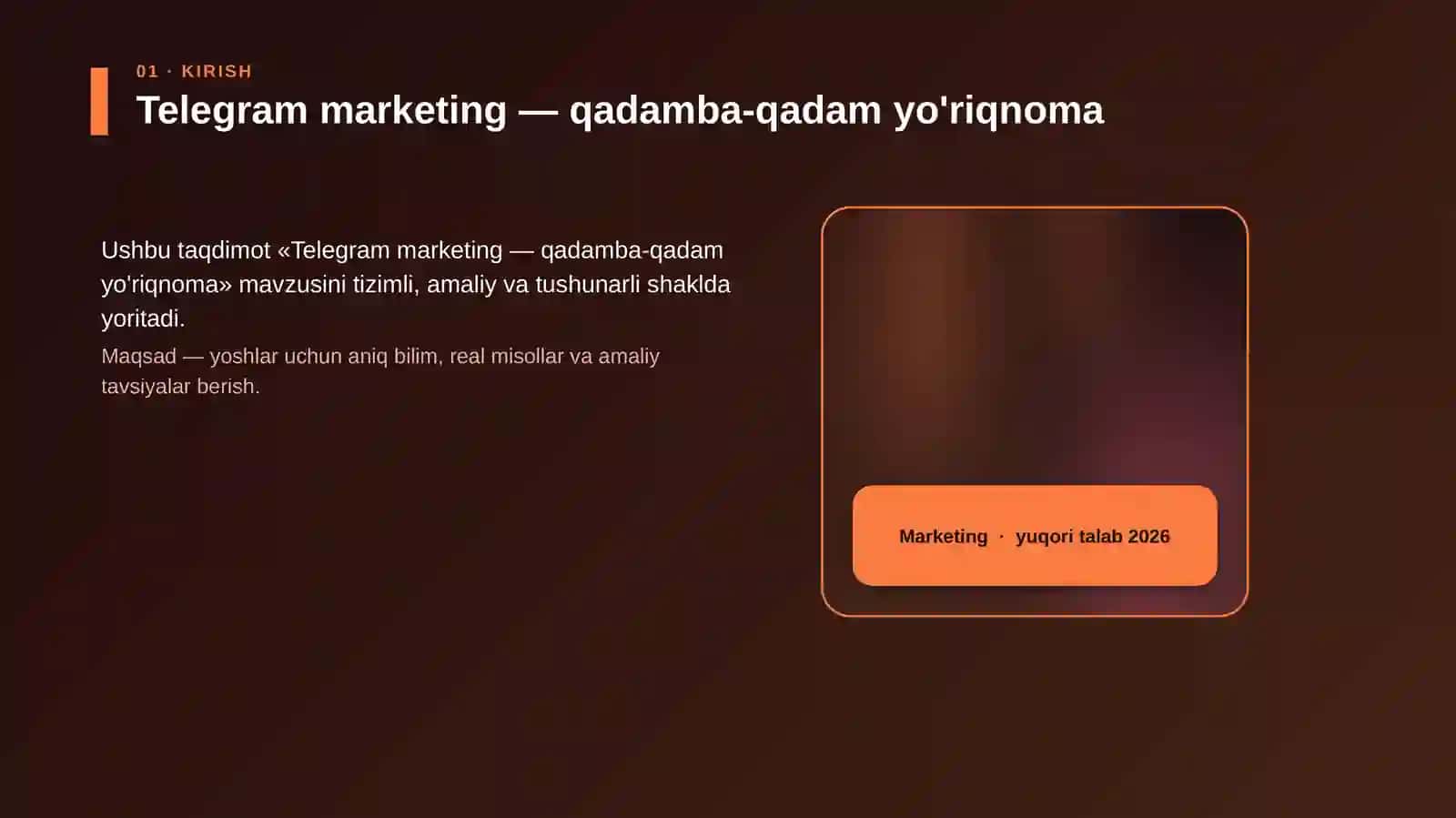 Telegram marketing — qadamba-qadam yo'riqnoma 4