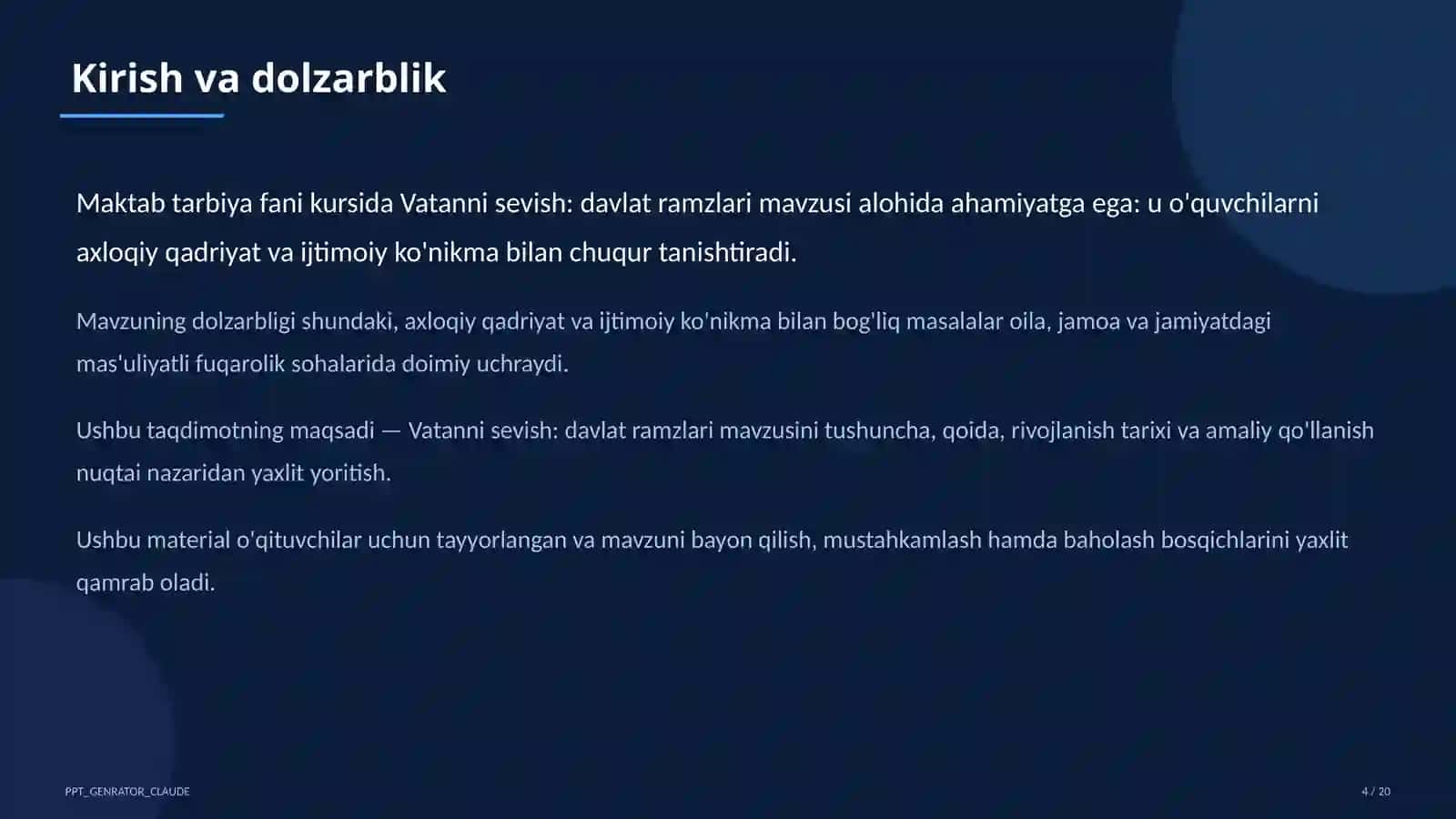 Vatanni sevish: davlat ramzlari (3-sinf) 4