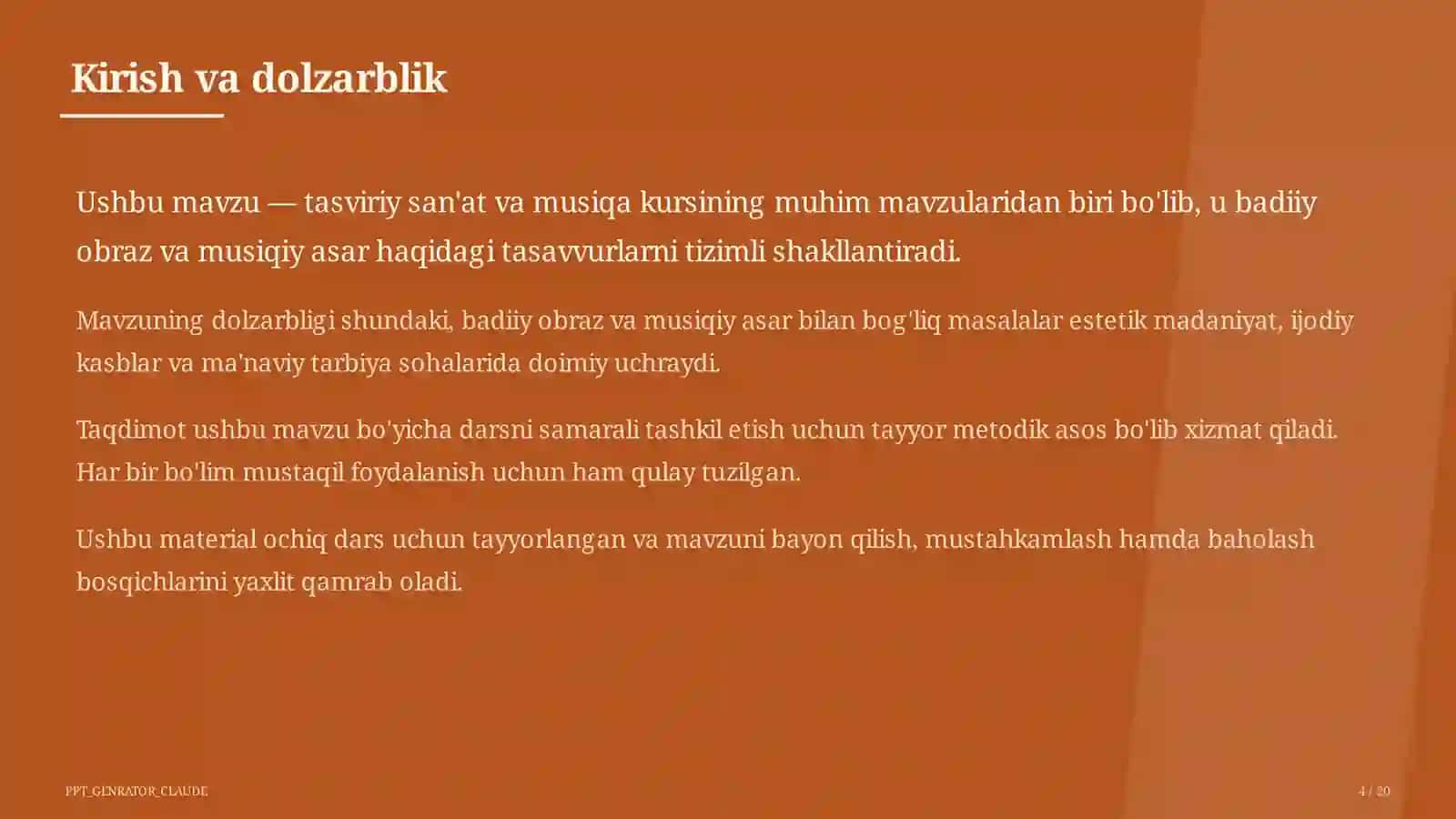 O'zbek bastakorlari: Mutal Burhonov va Manas Leviyev (4-sinf) 4