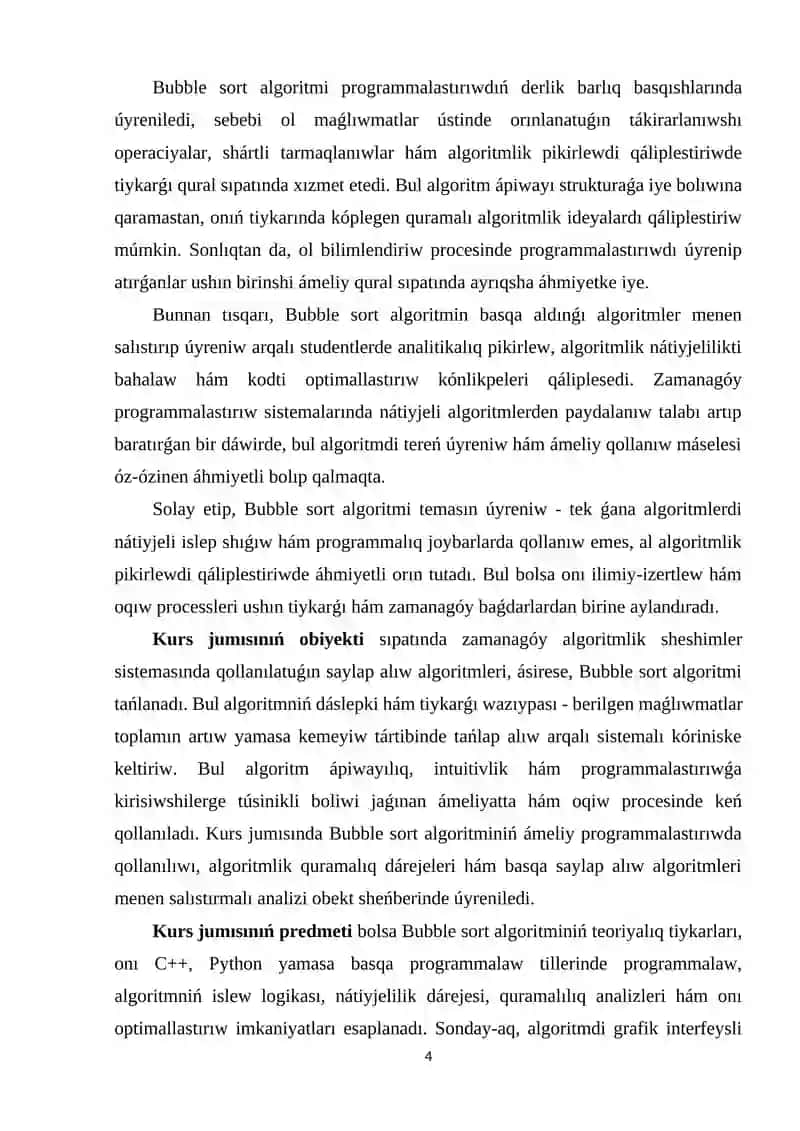 Bubble sort algoritmi 4