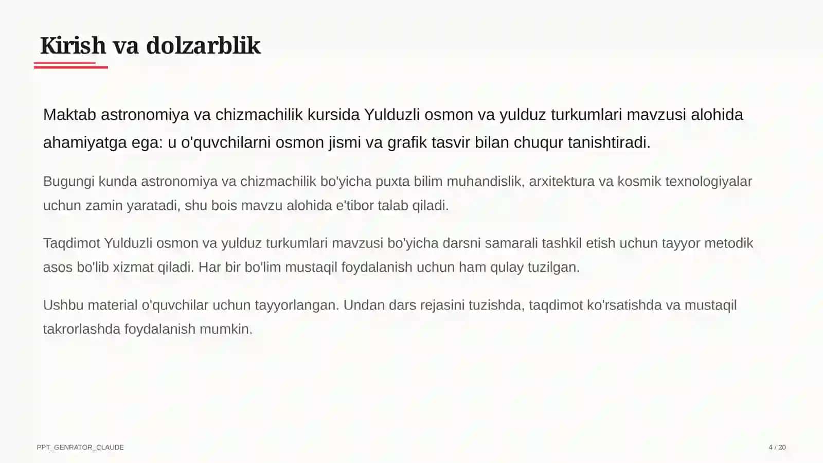 Astronomiya va chizmachilik (8–11) 4