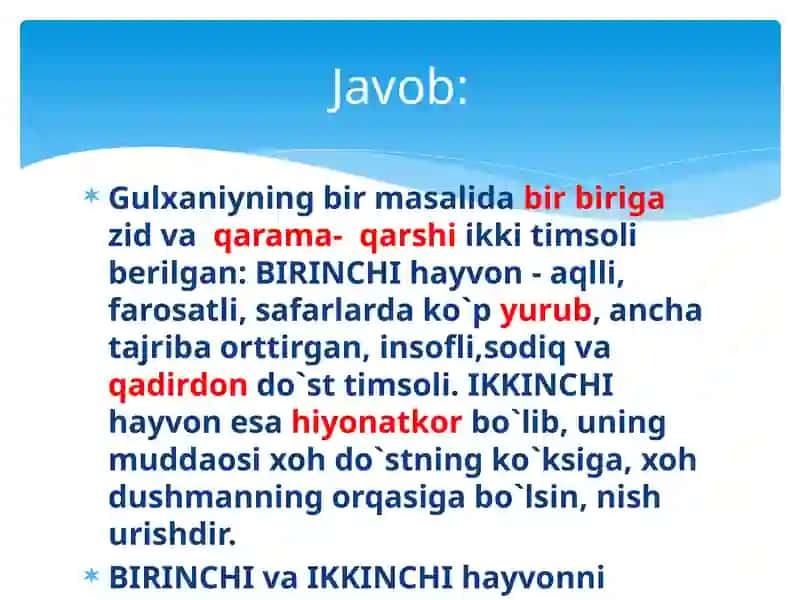 Aql charxi.To`g`risini toping 4