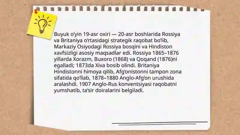 Ŏrta osiyo xonliklarini rossiya imperiyasi tomonidan bosib olinishi 4