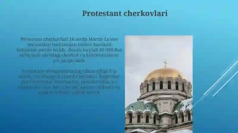Xristianlik ta’limoti, yo‘nalishlarga bo‘linishi: pravoslavlik, katoliklik va protestantlik 4