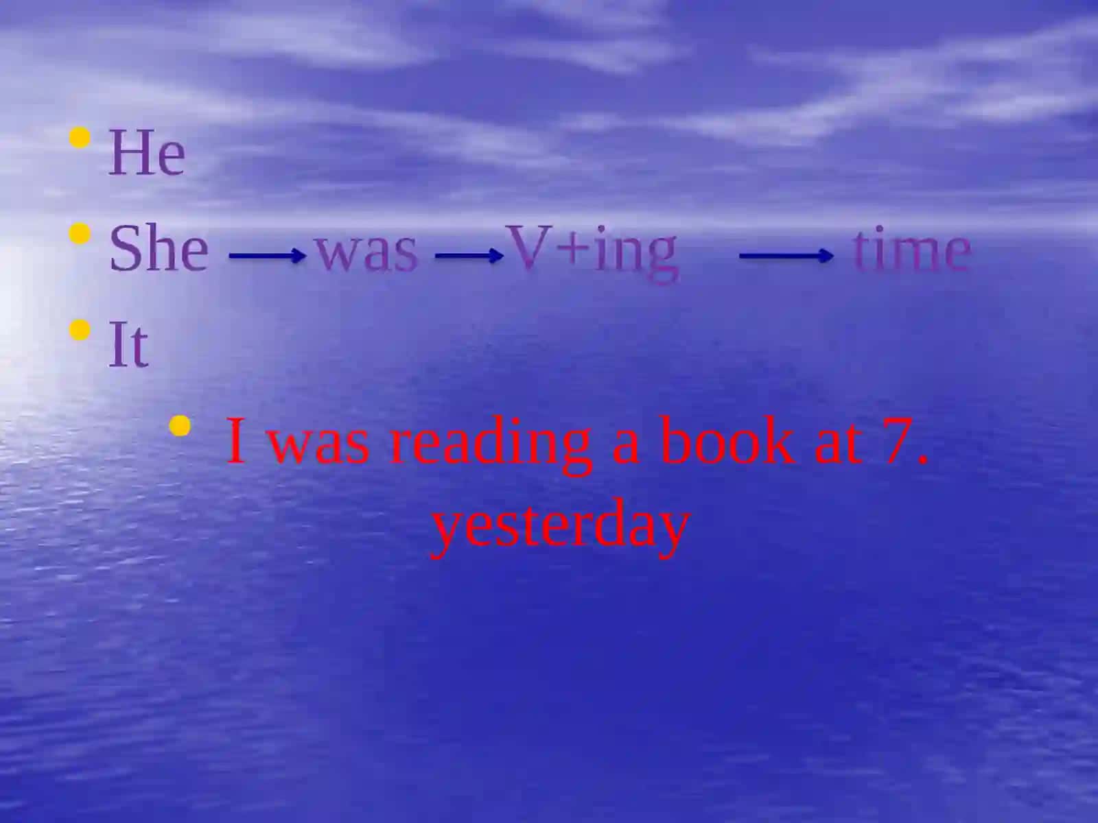 Past Continious – O'tganda Vomlizamon 4