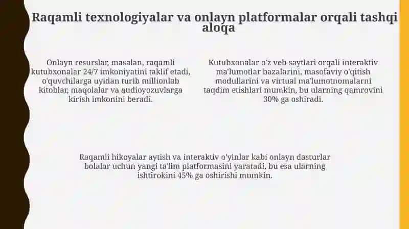 Zamonaviy kutubxona tashqi aloqa xizmatlari 4