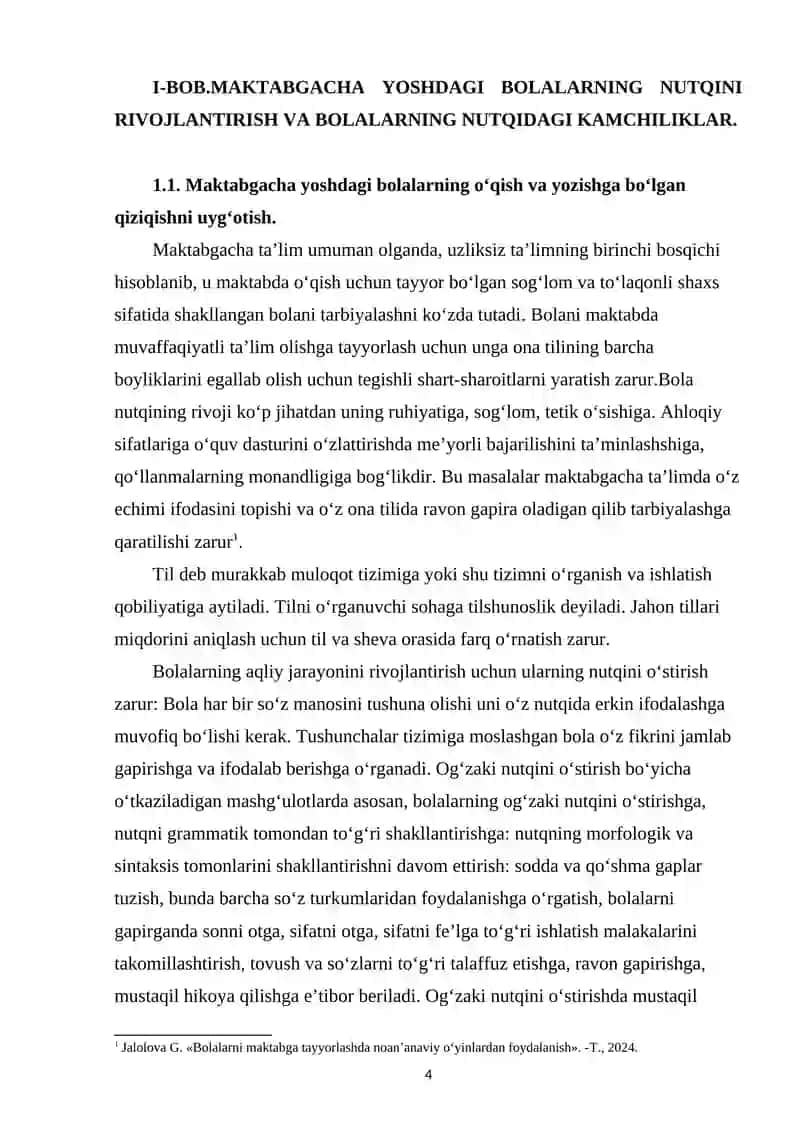 Maktabgacha kichik yoshdagi bolalar nutqini o‘stirish vazifalari 4