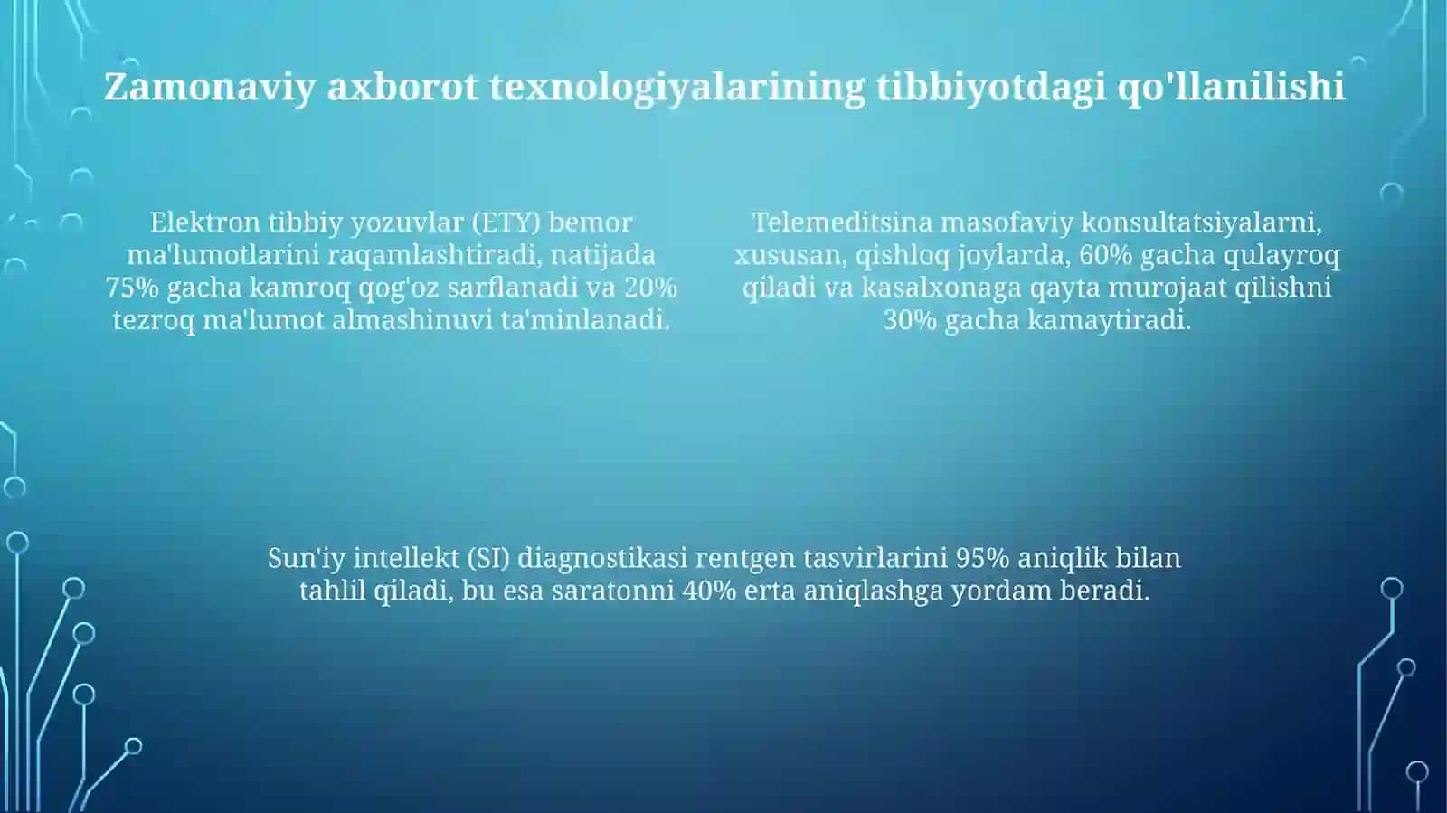 Elektron tibbiyot kartalari (ETK) va telemeditsina 2.0 4