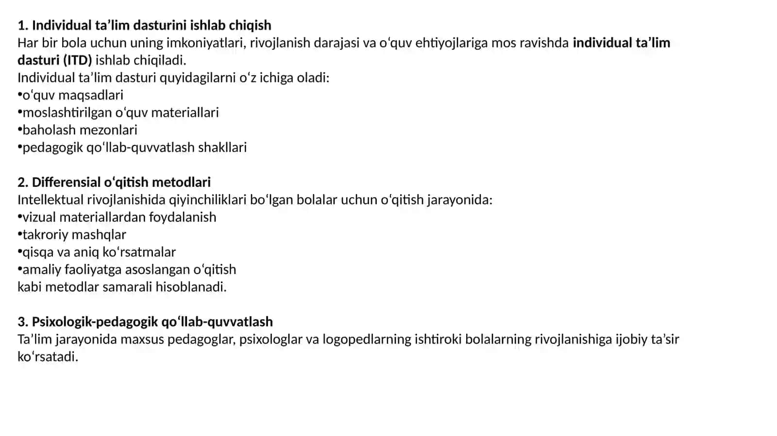 Turli ehtiyojlarga ega bolalar uchun inklyuziv ta’lim strategiyalari 4