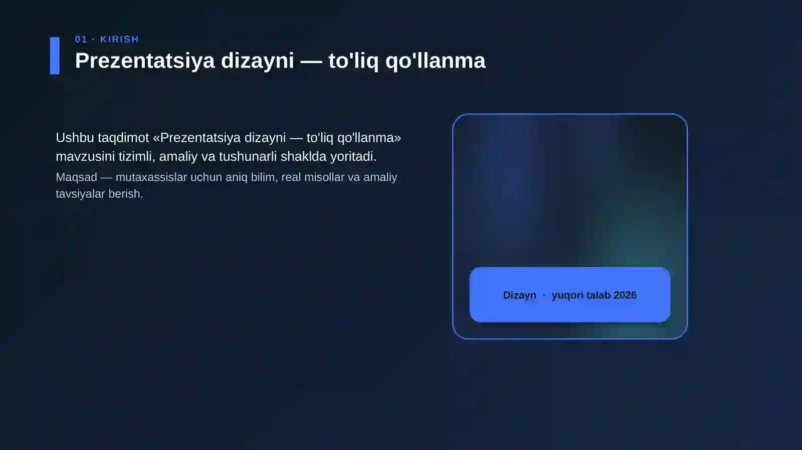 Prezentatsiya dizayni — to'liq qo'llanma 4