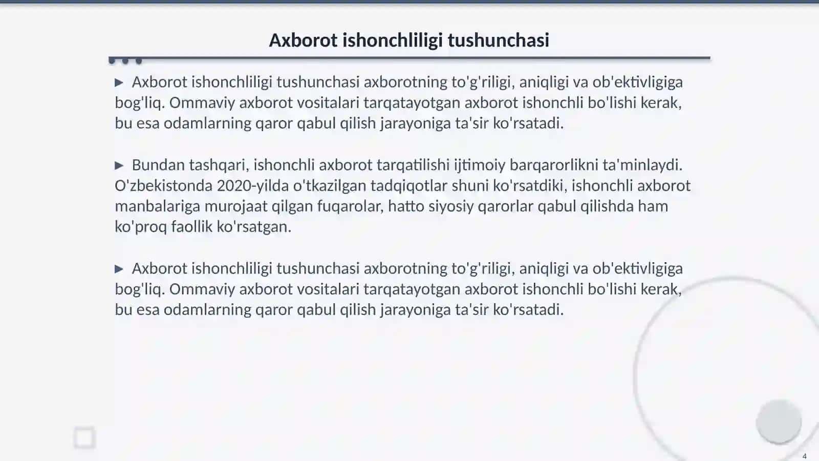 Ommaviy axborot vositalari 4