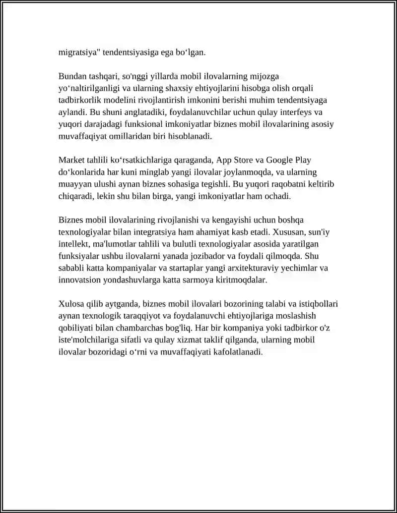 BIZNES MOBIL ILOVALAR 4