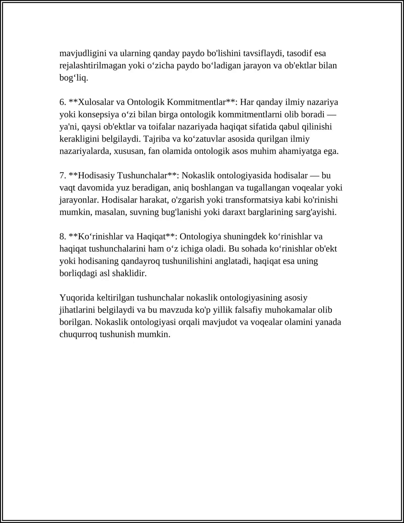 Nokaslik Ontologiyasining Yonalishlari va Mohiyati 4