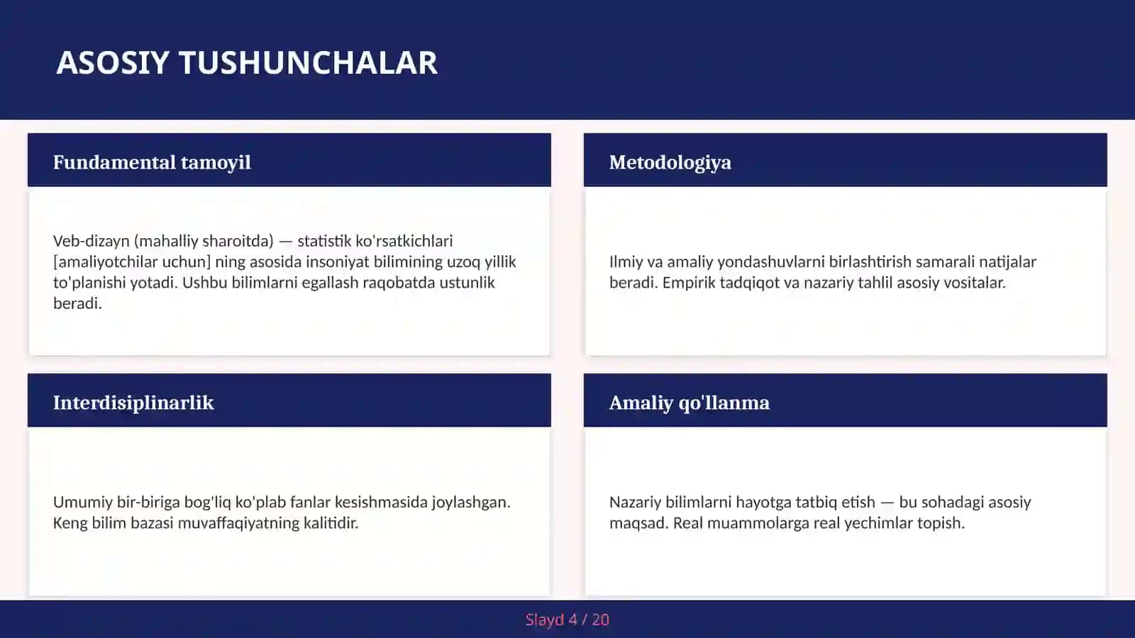 VEB-DIZAYN (MAHALLIY SHAROITDA) — STATISTIK KO'RSATKICHLARI [AMALIYOTCHILAR UCHUN] 4