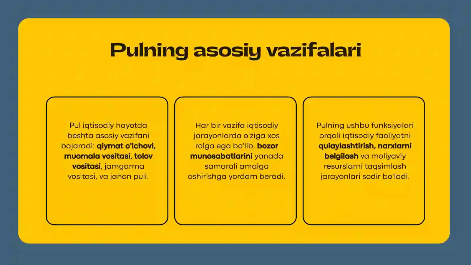 Pulning funksiyalari 4