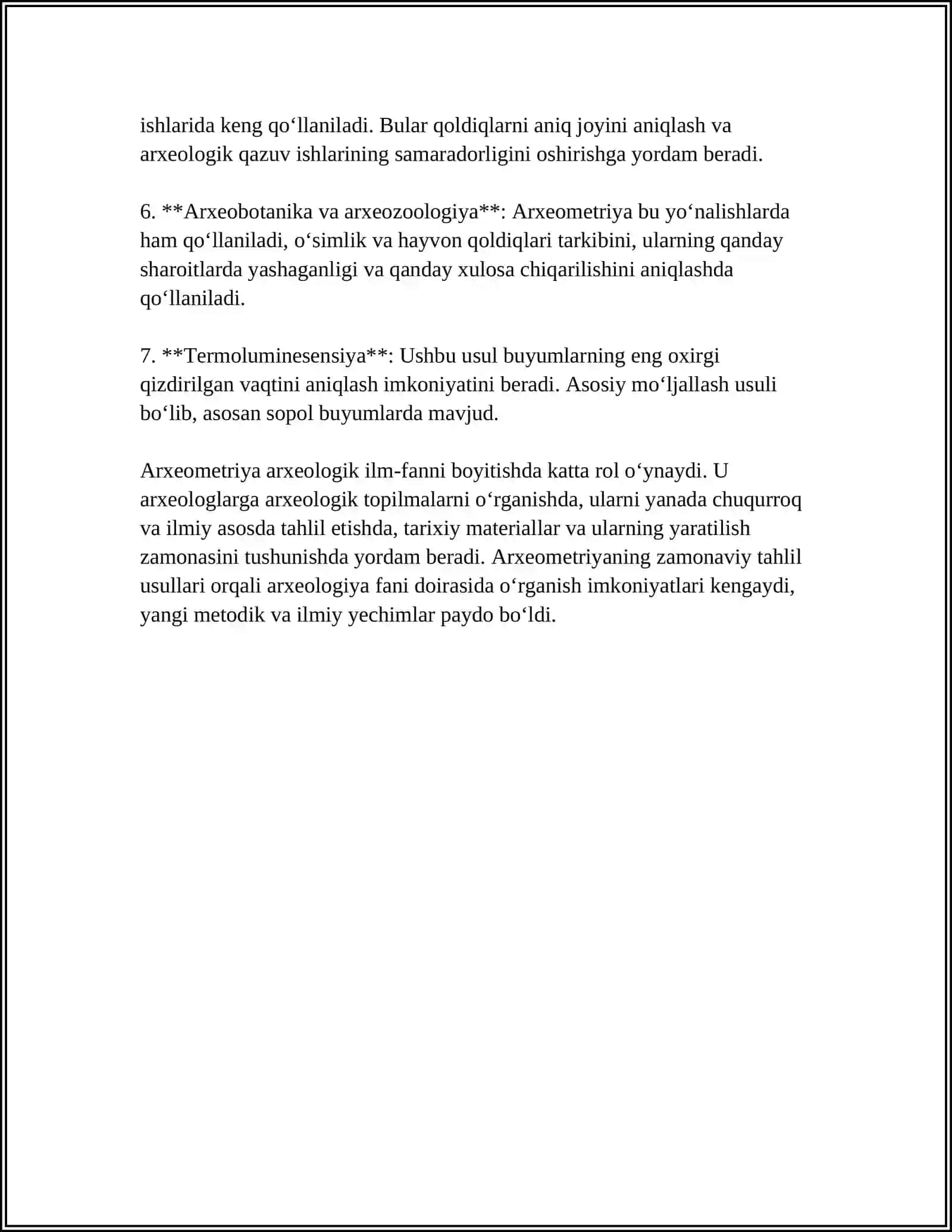ARXEOLOGIYA FANINING YORDAMCHI TARMOQLARI 4