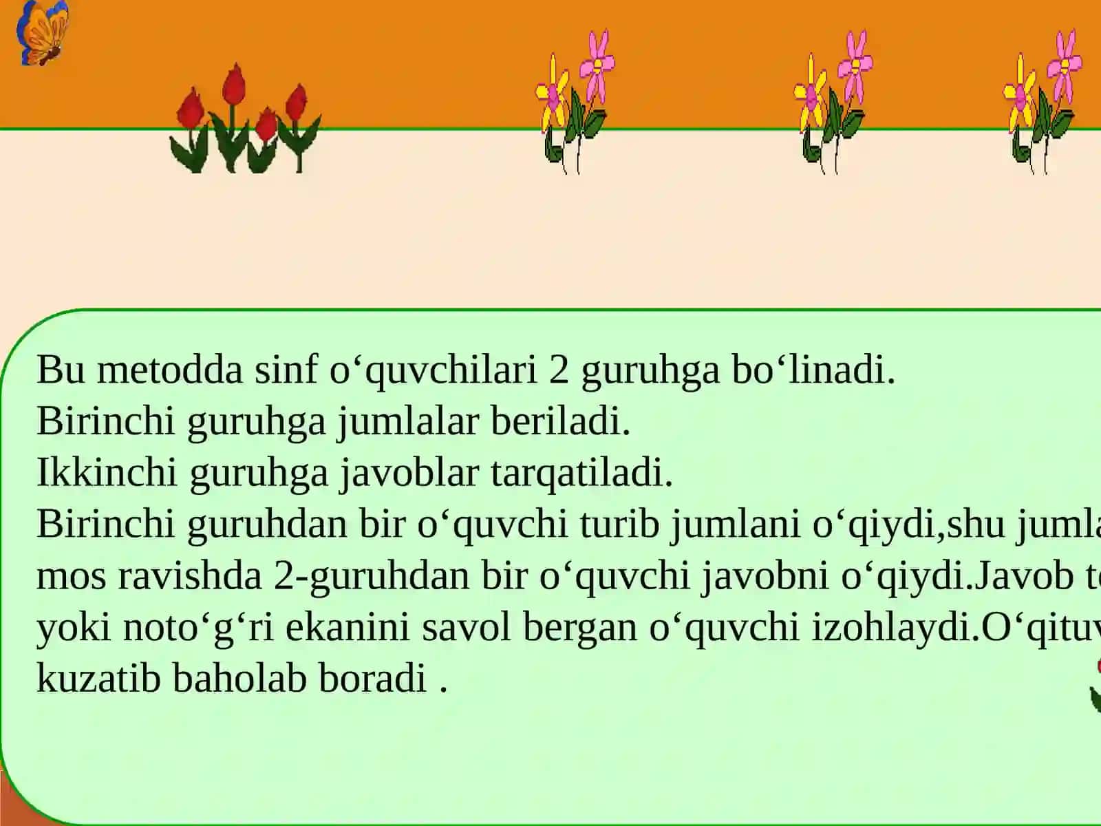 3-sinf O'qish fanidan Nazorat ishi (Test) 4