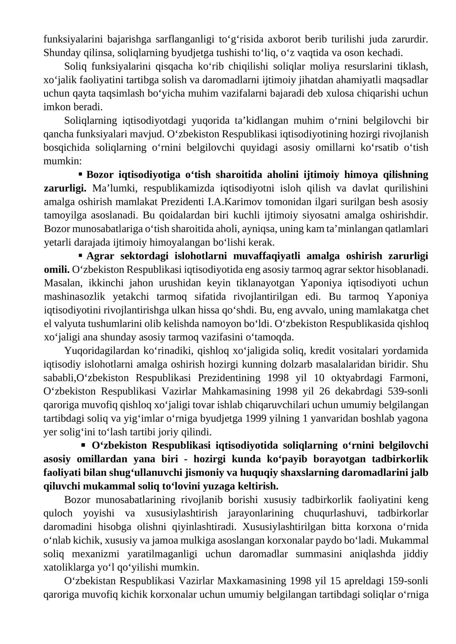 Soliqlarning funksiyalari 4