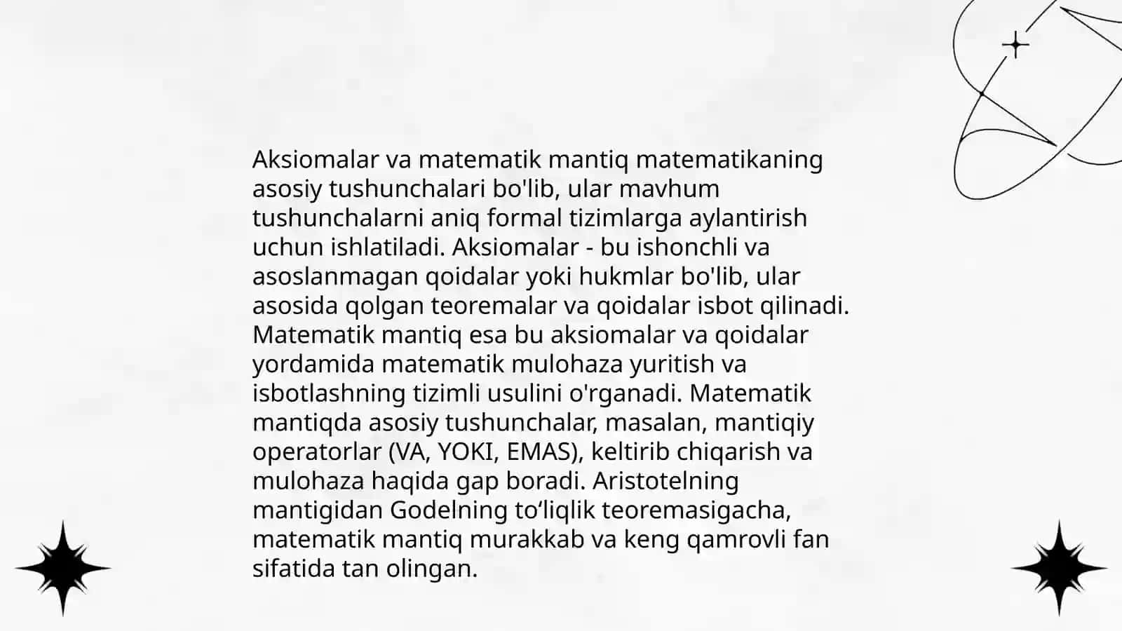 Aksiomatik nazariya 4