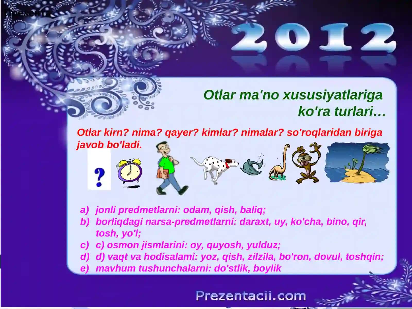 Otlar ma'noxususiyatlariga ko'raturlari 4