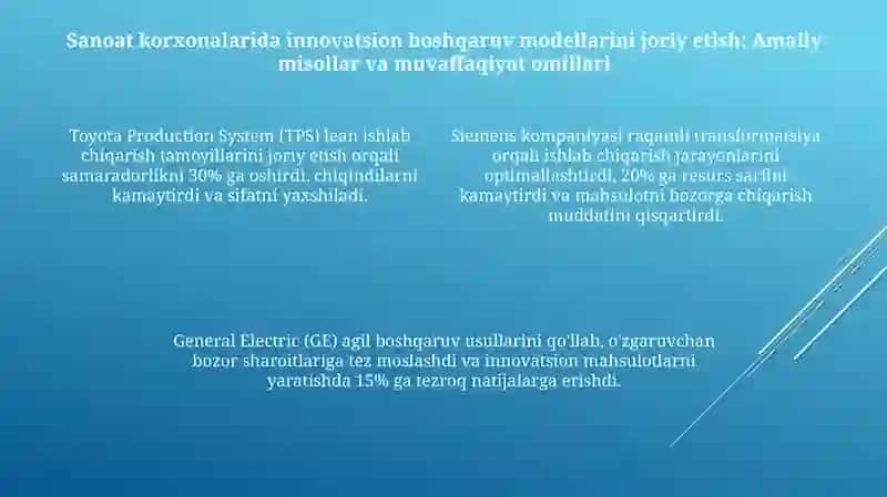 Sanoatkorxonalaridaboshqaruvninginnovatsionmodellari 4