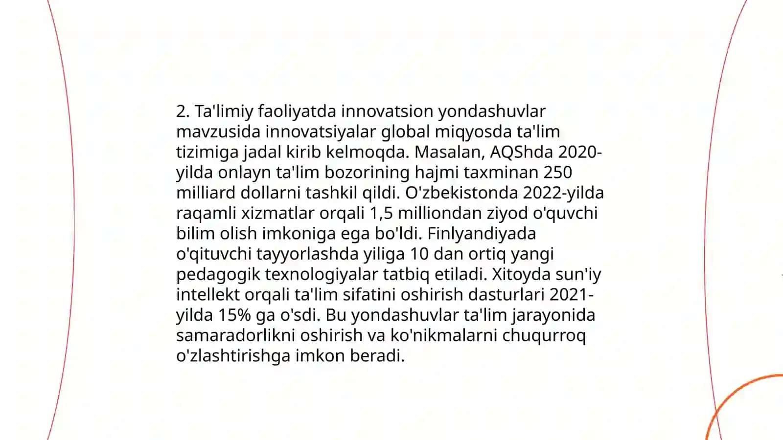 Rivojlantiruvchi markazlarda taʼlimiy faoliyat va ularga qoʻyilgan talablar 4