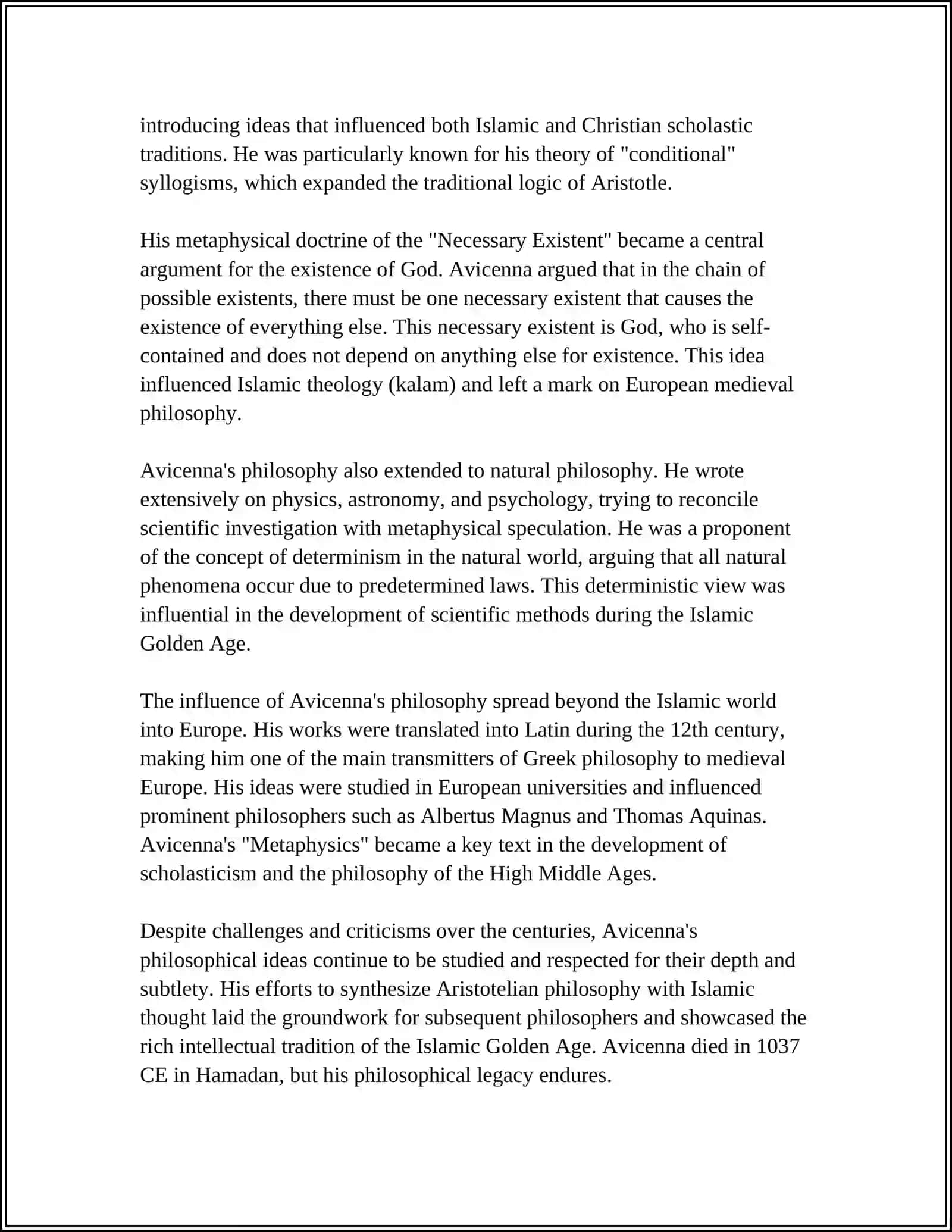 ABOUT AVICENNA THE VERB:TO BE CULTURE PROJEKT 4