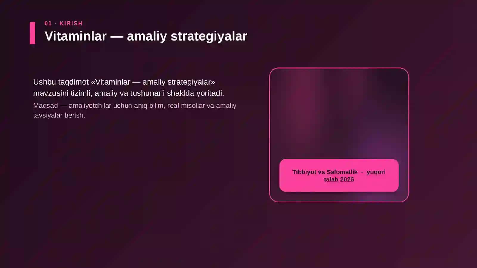 Vitaminlar — amaliy strategiyalar 4