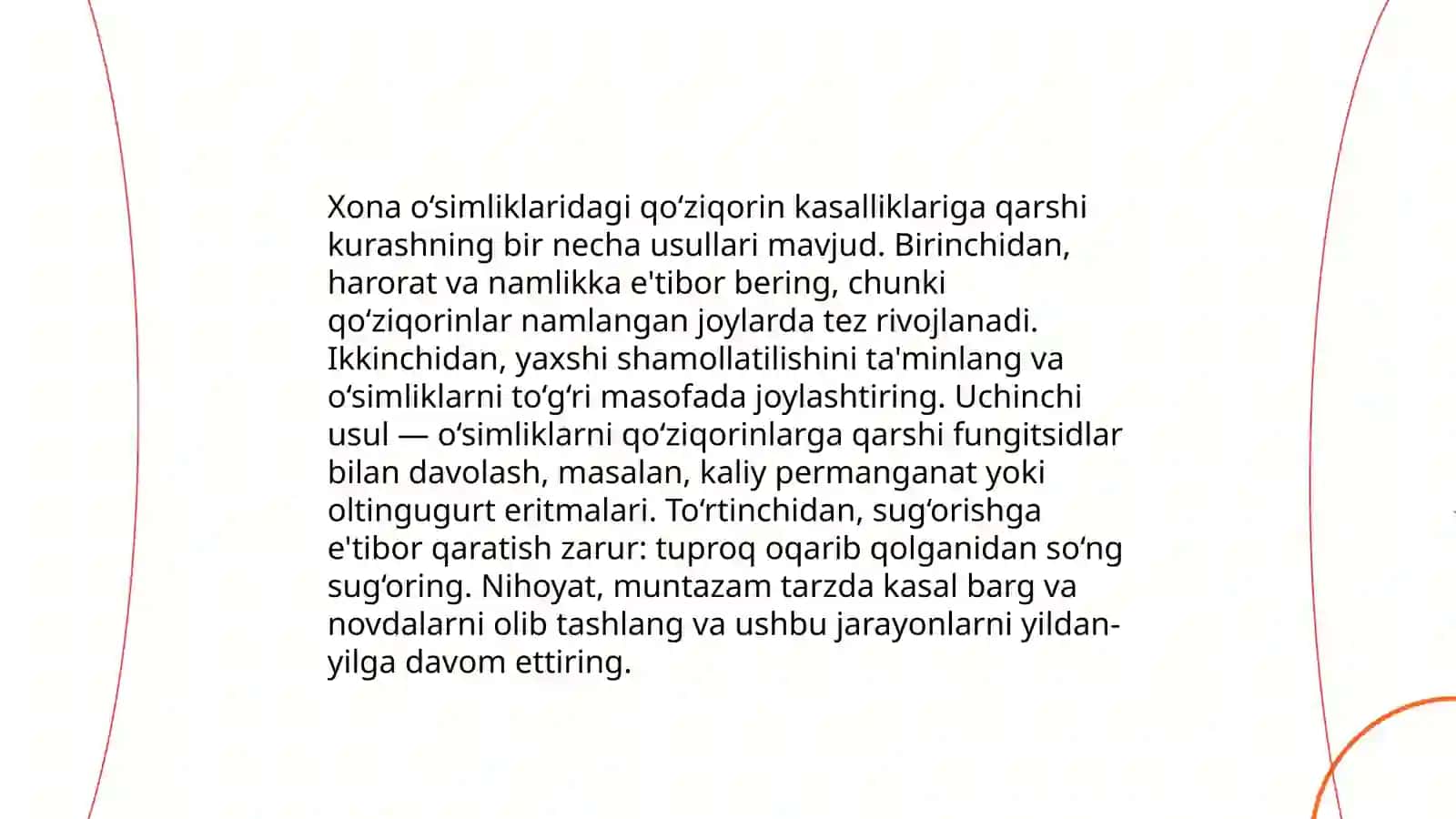 Xona o'simliklarida uchraydigan kasalliklarga qarshi kurashish 4