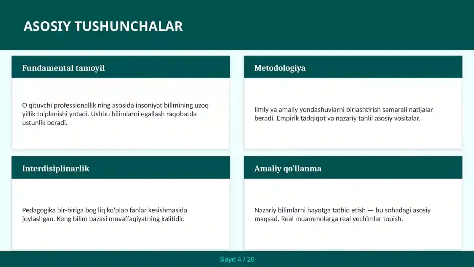 O qituvchi professionallik 4