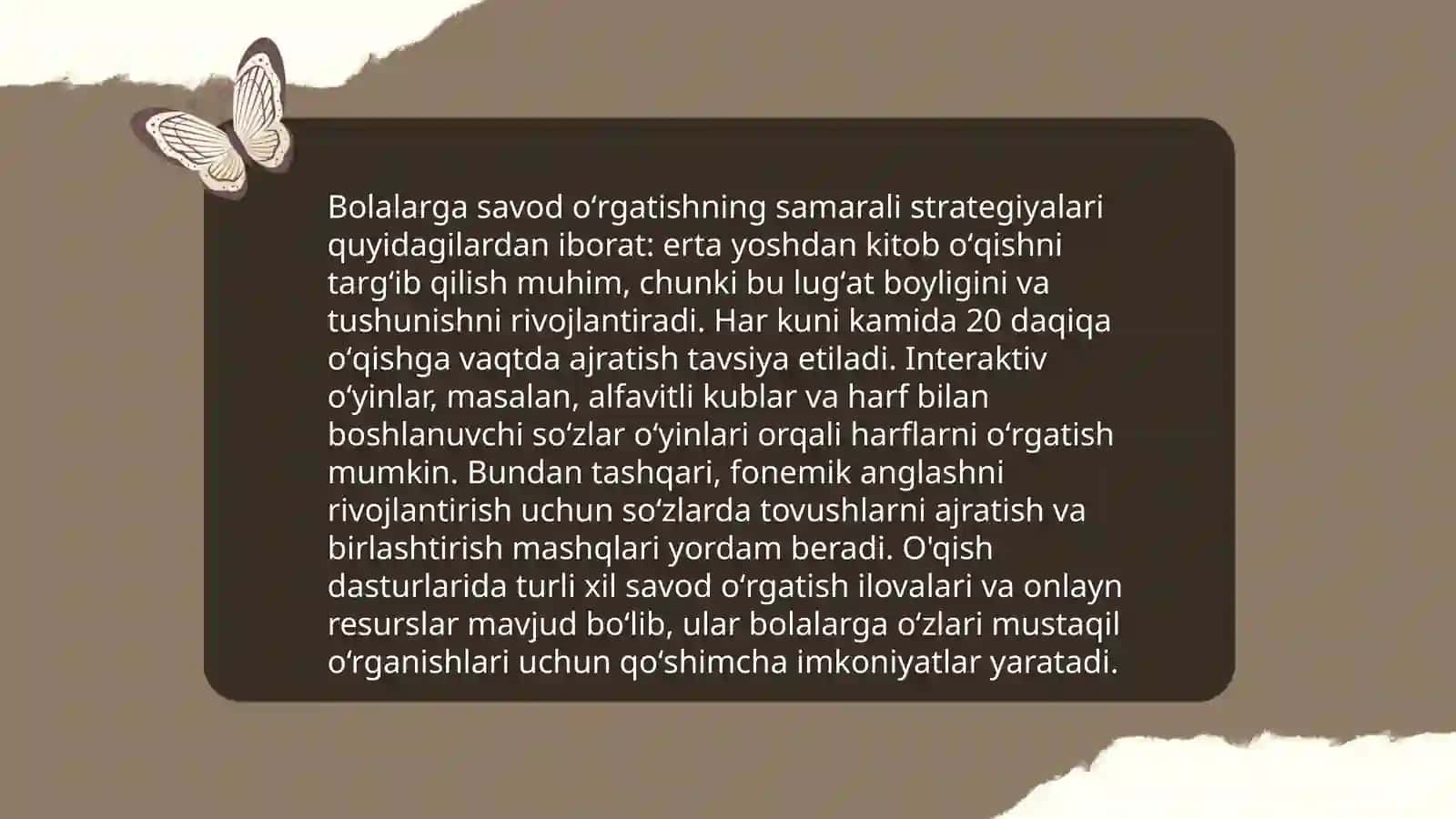 Ilk qadam davlat dasturi asosida bolalarni savodga oʻrgatish 4